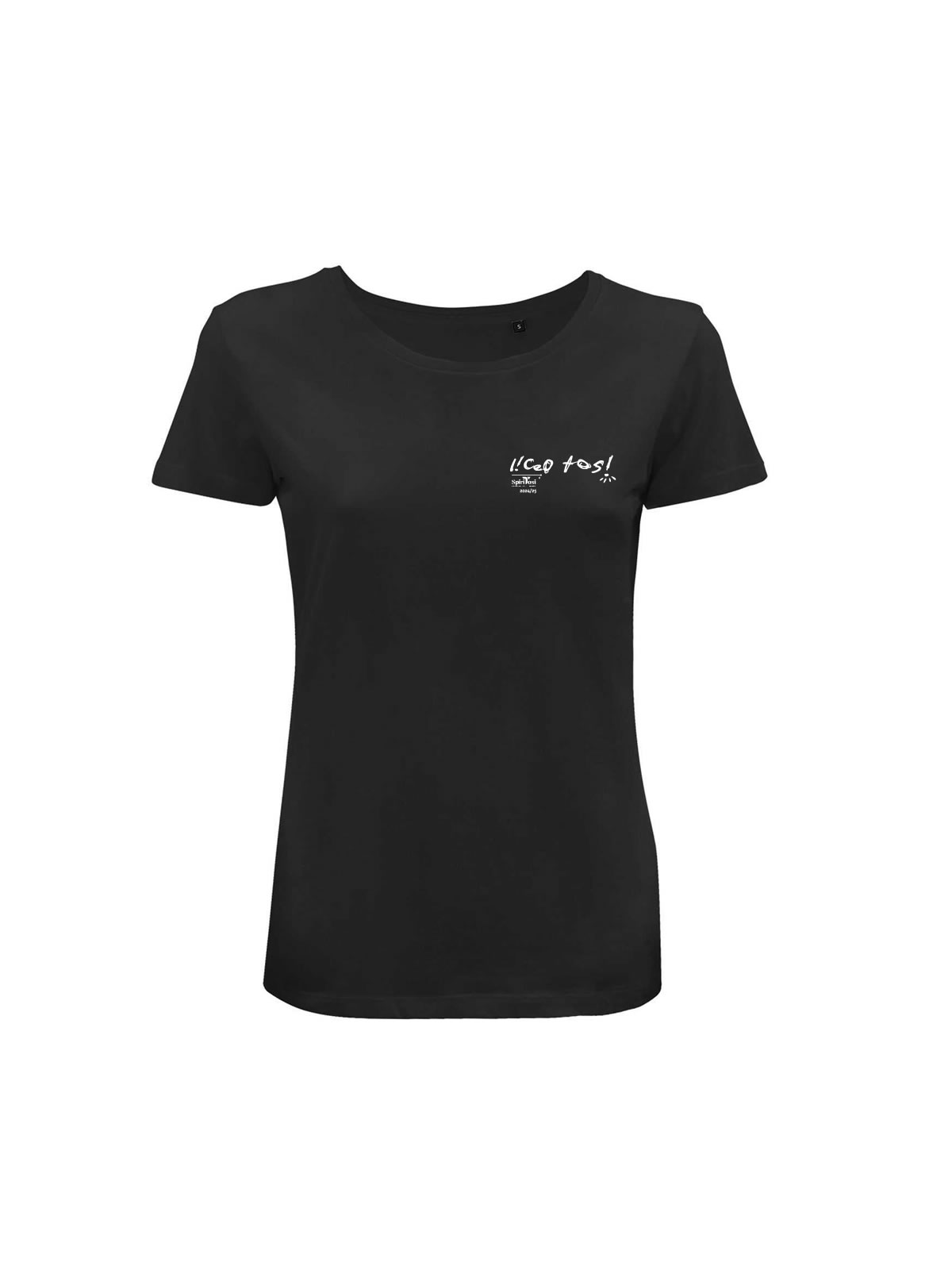 T-shirt organic Moon Donna Black