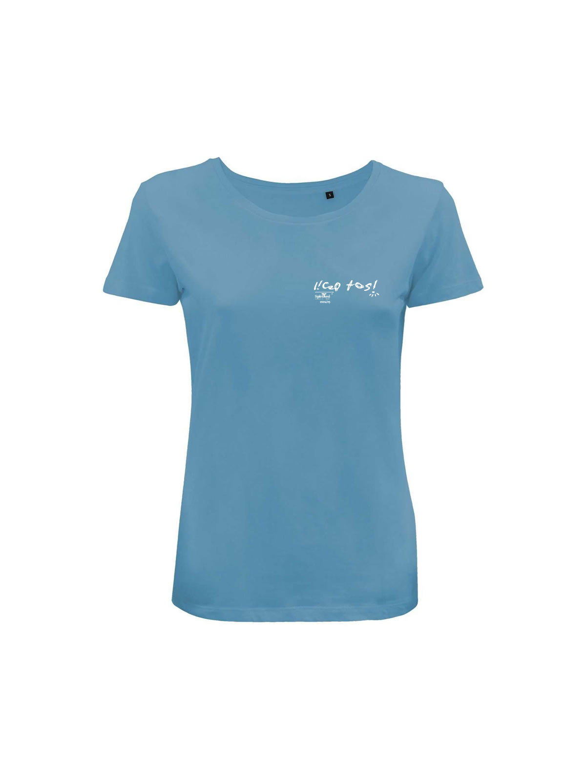 T-shirt organic Moon Donna Mineral Blue